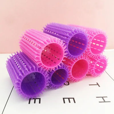 Hairstyling Magic Ellipse Hair Rollers Cold Hot Rubber Rod Bouncy Plastic Hair Curls