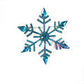 Factory Wholesale Christmas Snowflake Brooch Blue Color Glass Rhinestone Coat Collar Jewelry Pin Gift