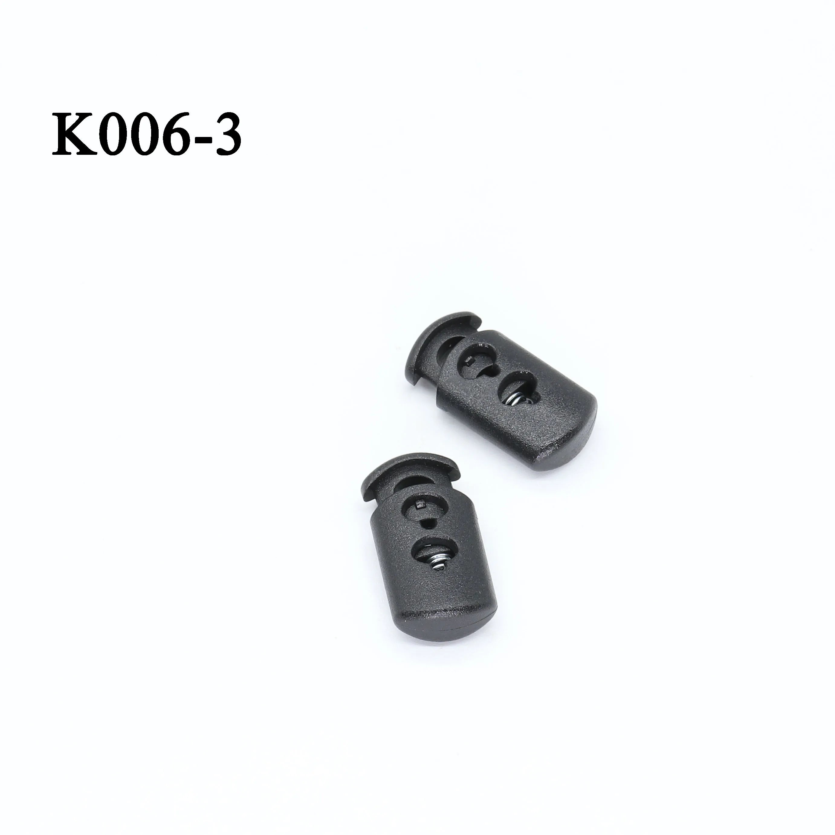 Hot Selling Oval Plastic Double Holes Toggle Stopper Elastic Cord Locks for Drawstring Clothing Backpack