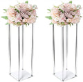40*20Cm Flower Stand  Acrylic Wedding Flower Rack Round Square Flower Rack on Wedding Table Stage Window Display