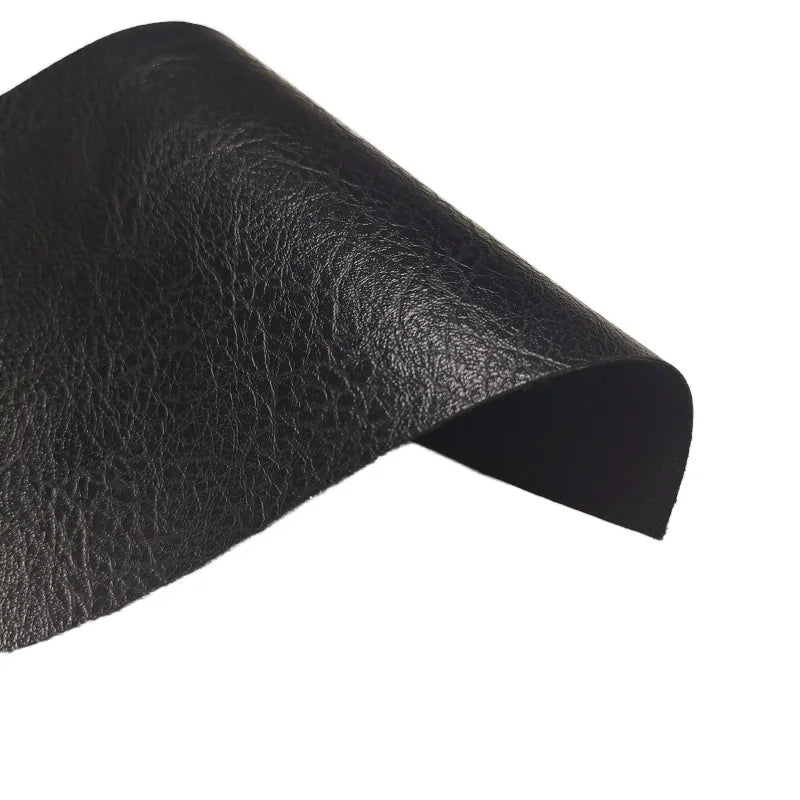 BlackSynthetic Leather Car Seat Cover Ultra-Fine Fiber Polyurethane Stretchable for Sofa Bag Outdoor Furniture
