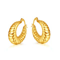 Cheap Wholesale Accessories Jewelry Women Steel Simple Gold Hoop Earrings Tarnish Free