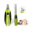 Factory Wholesale 2 in 1Pet Nail Cutter Cat Dog Nail Clippers With Free Nail File