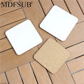 MDFSUB Modern Wooden Custom Square 4mm Thick 95x95mm Sublimation Coaster Eco-Friendly White Blank Customizable