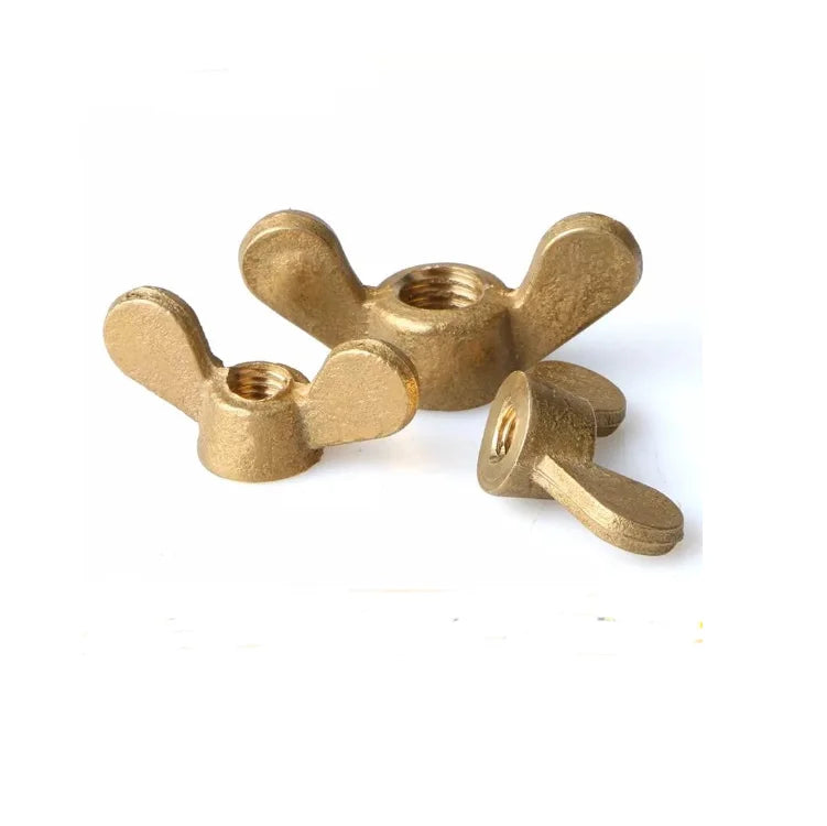 Din315  GB62 Yellow Large Copper Brass butterfly Wing Nut
