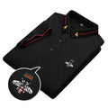 Men's Solid Color Short-Sleeved Golf for  Shirt for Summer Business Casual Knitted Lapel Embroidered Logo Button Spandex 3D