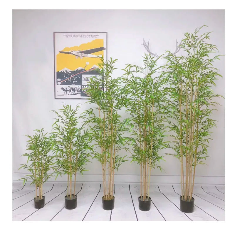 C Wholesale Artificial Plant Bamboo Bonsai for Garden Decoration Artificial Bamboo Tree for Home Decor
