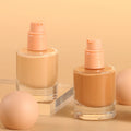 Cosmetic Long-Lasting Waterproof Whitening Mousse SPF 15 Full Coverage Concealer Moisturizer Matte Liquid Foundation Dark 30ml