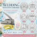 Personalized Names and Designs Metal Embossing Stamps-for Office Use Wedding Favors Table Settings & Invitation Embellishments MegaBDM