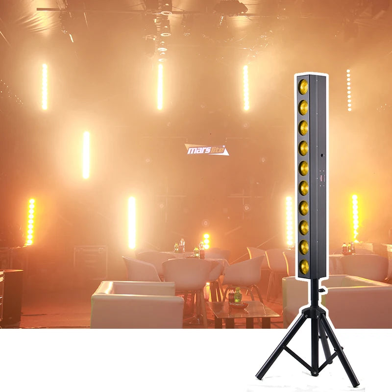 Marslite LED Warm White Blinder Lights 10*12W Stage Lights KTV DJ Disco Dmx Blinder Bar