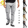 Fengway Custom Men Big Pockets Cargo Pants Sports Casual Jogger Trousers Hip Hop Harem Pants for Men