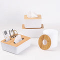 High Quality Waterproof Bamboo Tissue Box with Wooden Lid Multi-Style Home Decorative Accessory