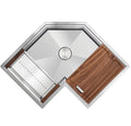 China Factory Satin Stainless Steel Single Bowl Kitchen Sink Top Mounted Drop-in Faucet SUS304