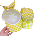 Baseball Cap Custom Logo Classic Sports Cap Structured Rope Plain Mesh Sunshade Outdoor Checkered Peaked Hat Sun protection