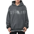 Custom Logo Pullover Fleece Sweatshirts Men Oversize Regular Sleeve Hooded Solid Autumn Breathable Eco-Friendly Clothing