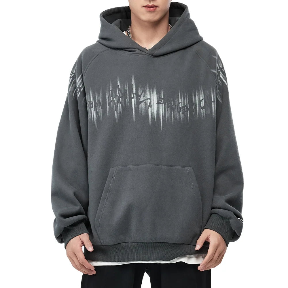 Custom Logo Pullover Fleece Sweatshirts Men Oversize Regular Sleeve Hooded Solid Autumn Breathable Eco-Friendly Clothing