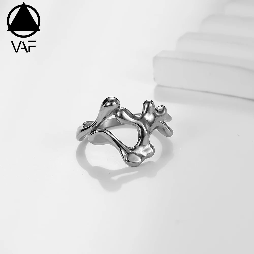 VAF Hollow Liquid Ring Stainless Steel Streamlined Irregular Ring Anneau Liquide Creux Rationaliser Anillo Liquido Hueco
