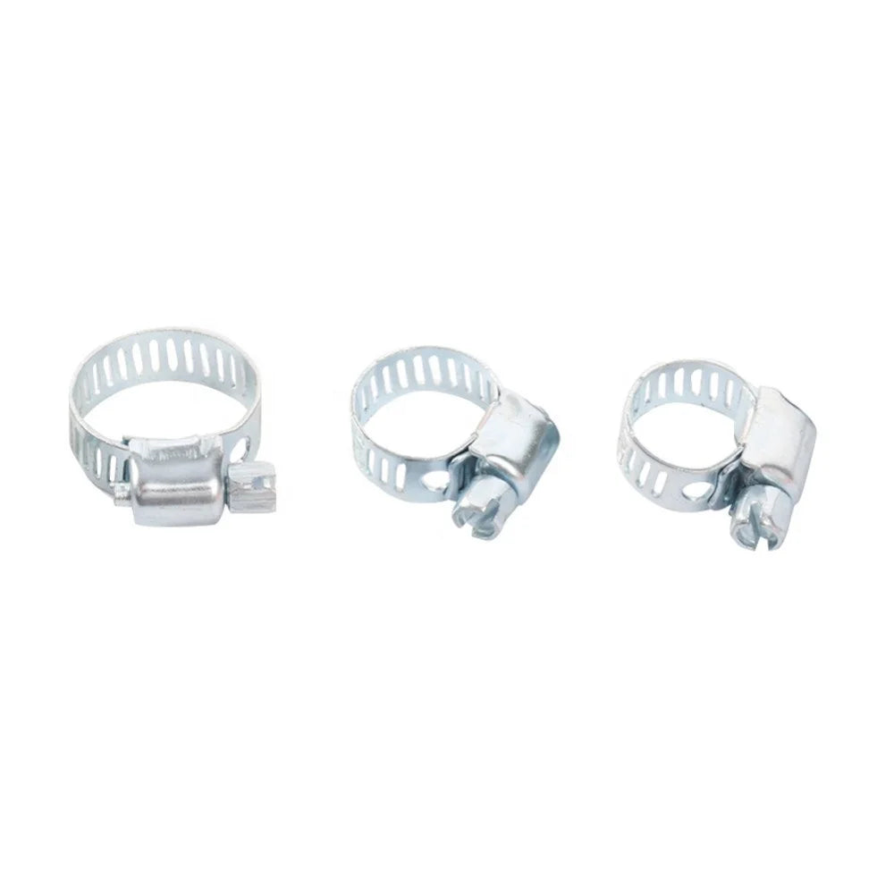 1/2 5/8 3/4 Inch Iron Hose Clamp Adjustable Fastening Clips Water Pipe Fixed Buckles Fastener Tools