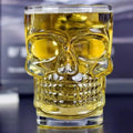 Wholesale 17oz Creative Glass Beer Mug with Skull Handle Custom Logo Classic Style for Drink Bars Cold Beer Stein Glass