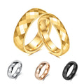 Classic High Polished Polygon Surface Couple Wedding Engagement Band Promise Jewelry Tungsten Carbide Steel Ring for Men Women