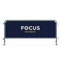 Popular Custom Event Fence Covers Barrier Vinyl Mesh Barricade Jacket Crowd Control Cover