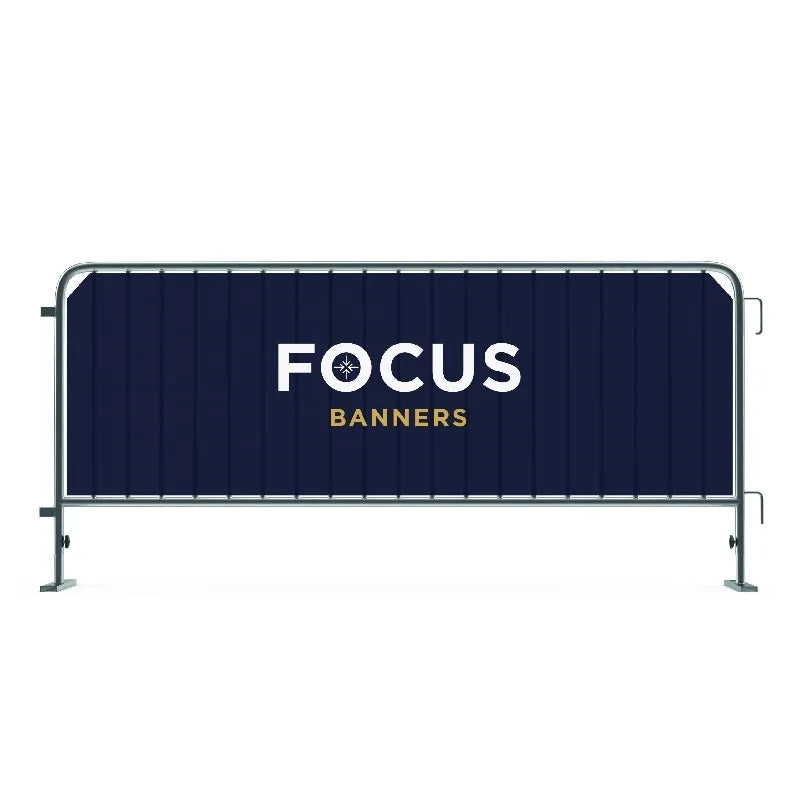Popular Custom Event Fence Covers Barrier Vinyl Mesh Barricade Jacket Crowd Control Cover