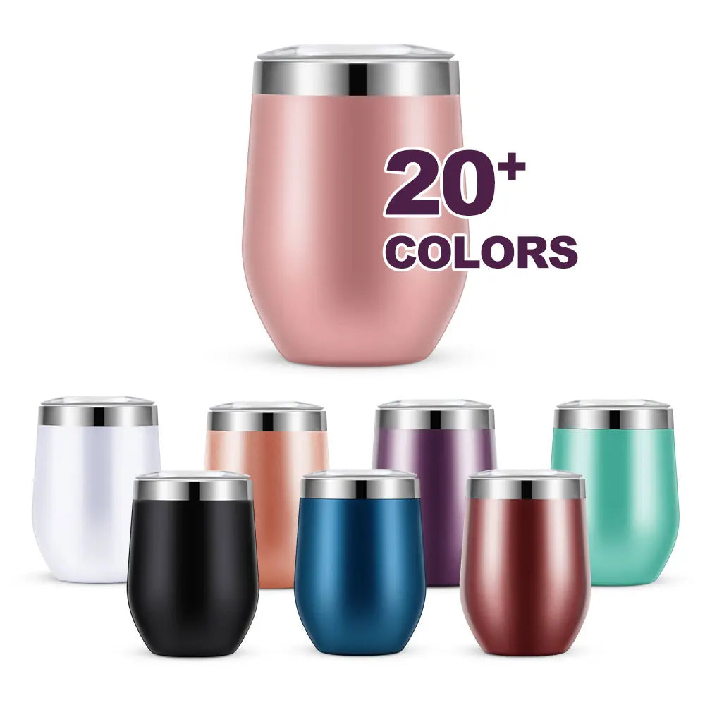 Custom 12 Ounce New Design Oem Unique Powder Coated Color Changing Thermos Leak Proof Camping Tumbler Cups