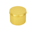 Wholesale 100g Gold Aluminum Jars with Screw Cap Screen Printed for Skin Care & Food Storage Metal Bottles for Candle Storage