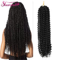 Braiding Hair Extensions for Freetress Afro Synthetic Kinky Twist Crochet Hair Bundles Water Wave Blonde Style Twist Bulk