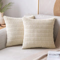 Farmhouse Boho Striped Pillow Covers Corduroy Throw Pillow Covers Pillow Case Cushion Cover