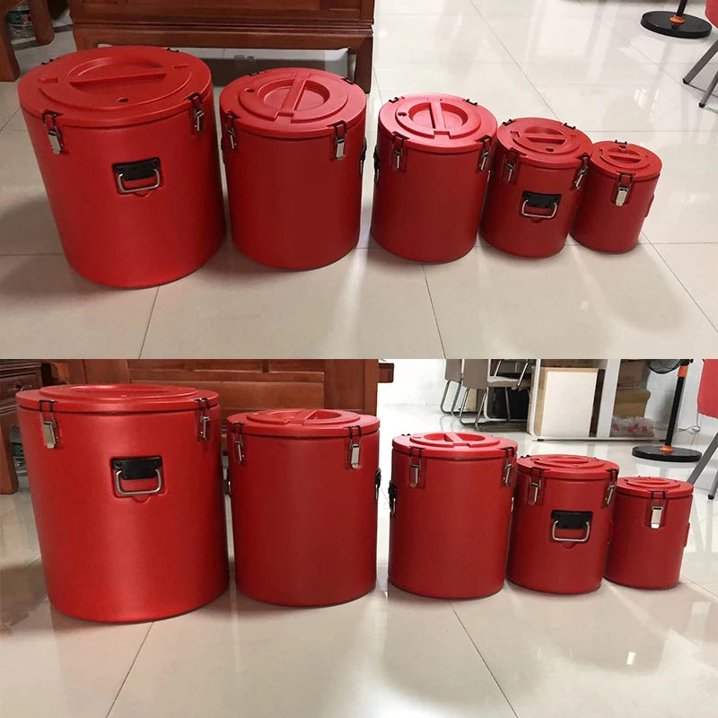 4pcs/5pcs Extra Large Double Insulated Bucket Party and  Picnic Ice Cooler Box Storage Box Food Warmer  Set