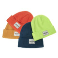 Goldfour Winter Hat 100% Acrylic Custom Adults Plain Toque Knitted Woven Label Beanie Wholesale