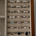 Korean New Niche Design Versatile Ring for Women Twist Simple Style Combination Zircon Open Hand Jewelry