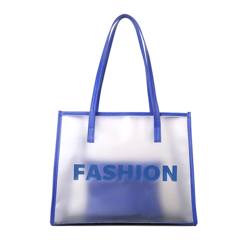 Cute Holo Transparent Bags for Women Laser Clear Handbags Holographic PVC Candy Beach Waterproof Shoulder Bags Jelly Femme Bolso