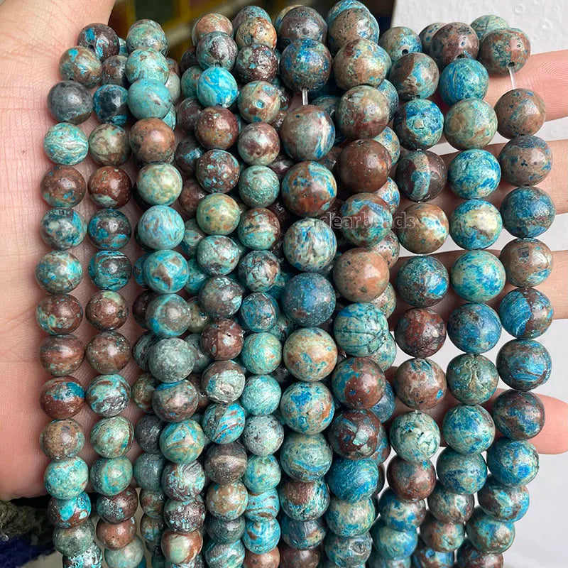 Wholesale Blue Lace Jasper Blue Sky Calsilica Jasper Beads for Bracelets Jewelry Making 6mm 8mm 10mm38cm Strand