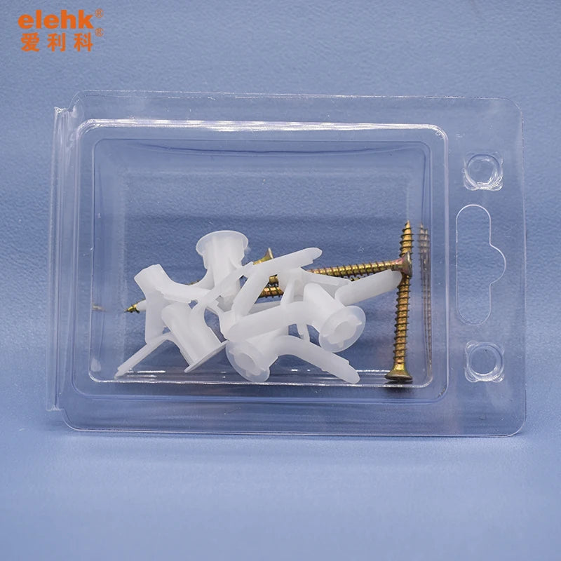Drywall Expansion Screws and Bolts Nylon Tube Toggle Anchors Butterfly Plastic Pipe Plug for Drywall Plasterboard
