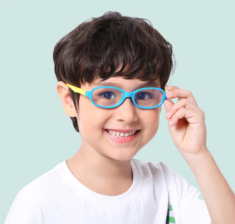 Kids Blue Light Blocking Glasses Silicone Anti Blue Ray Eyeglasses Optical Frame