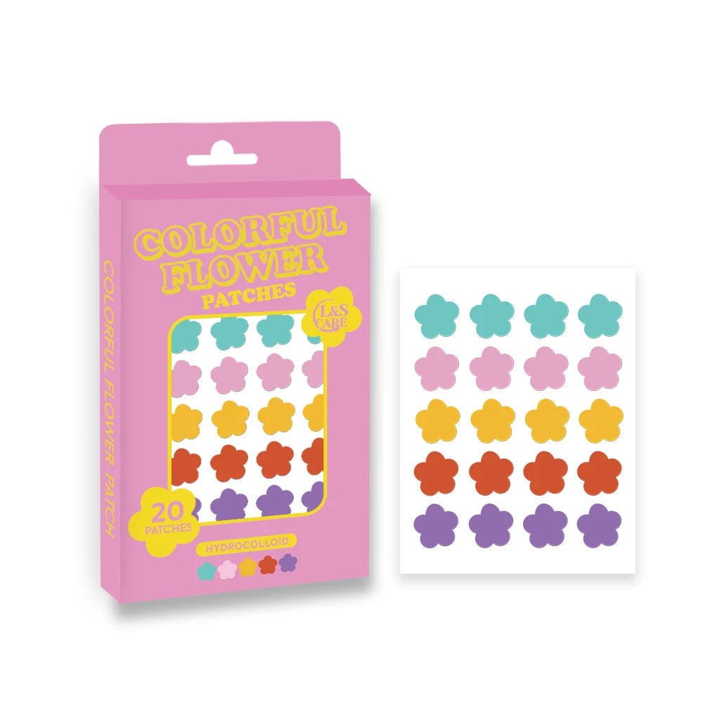 20 Patches Colorful Shape Acne Patch New Shape Anti Acne Pimple Patch 12mm 5 Color