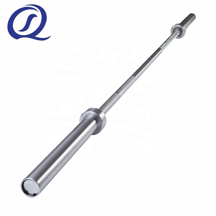 20kg Alloy Steel Weight Lifting Barbell Powerlifting Bar 1500LB Capacity 2.2m Length Hard Chromed Surface 6 Needle Bearings