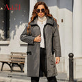 Wholesale Spring Thin Long Coat Leisure Pure Color Drawdown Hooded Hot Selling Coat Fashion Zipper Windproof Outerwear
