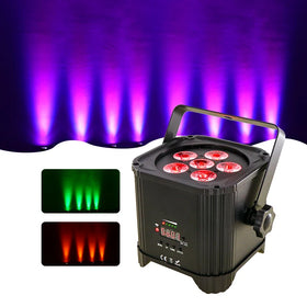 Par Light Wedding Stage Equipment Lamp for Dj Disco Party Uv Battery Stage Light Wifi Remote 6 *18W High Brightness LED 6 In1