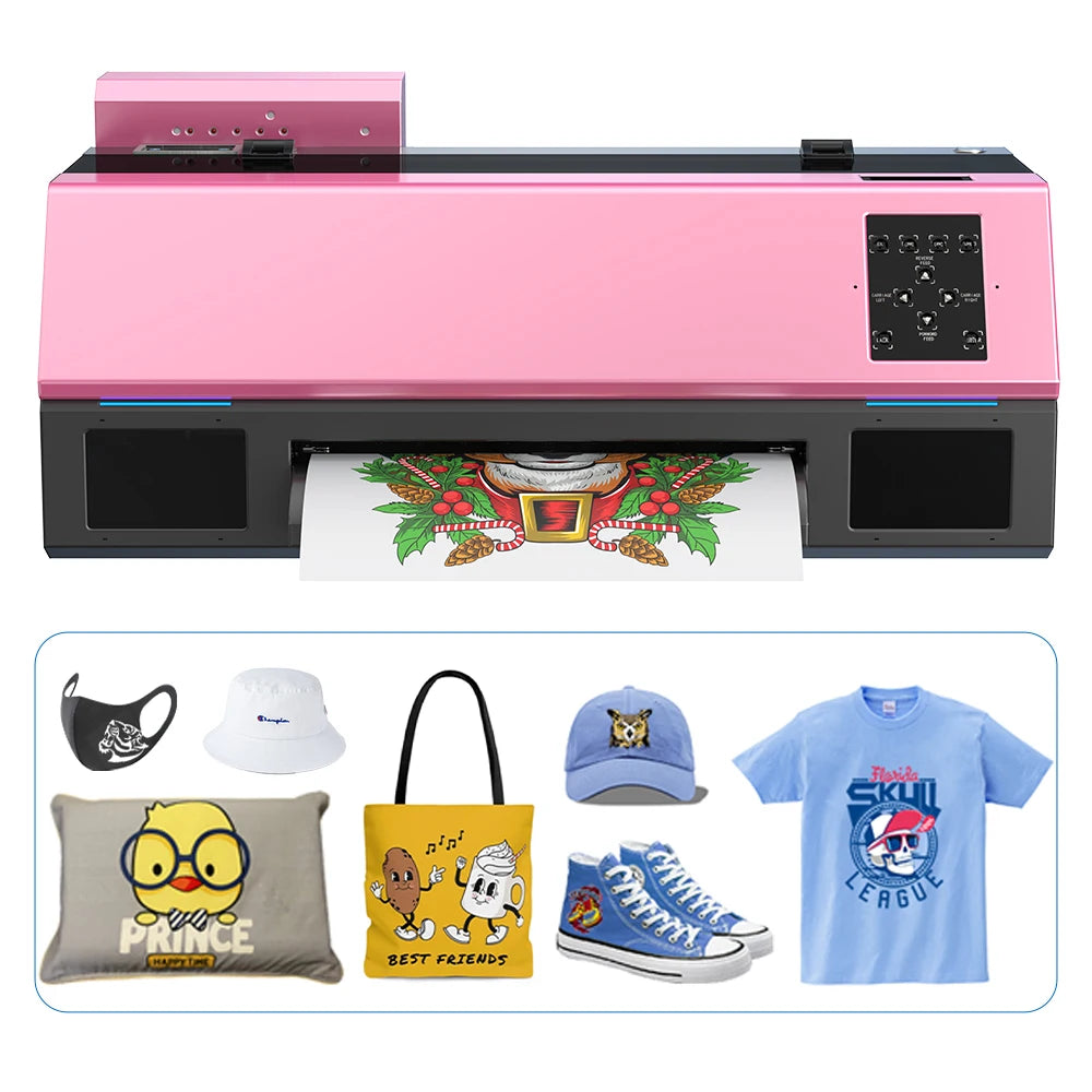Colorsun 2025 Pink T-shirt Printing Machine XP600 Head 13Inch Impresora Dtf Printer  Machine for T-shirt