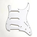 3ply White 11 Hole SSS Sractah Plate Pickguard Material St Guitar Pickguard for Electric Guitar Parts