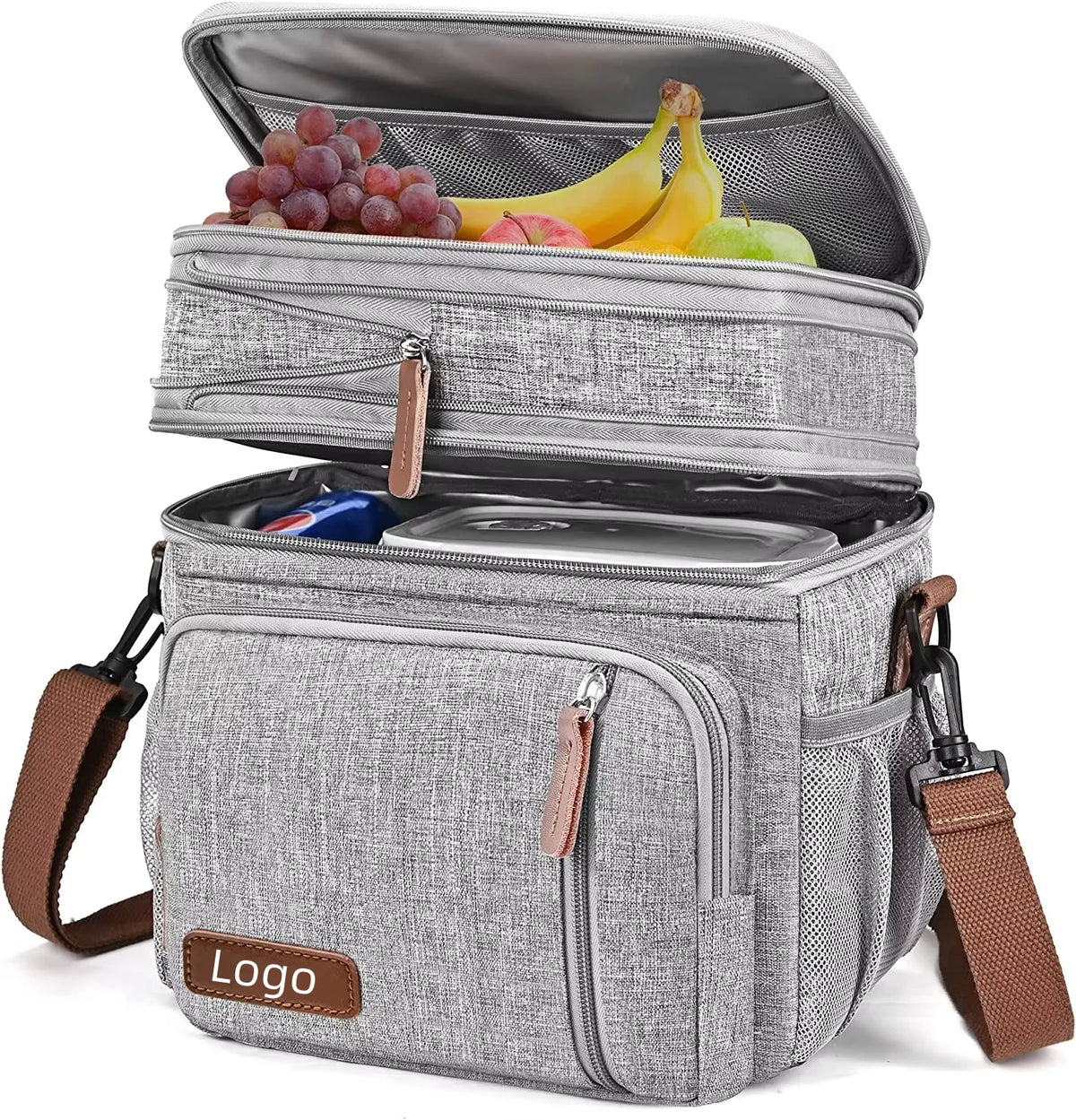Reusable Custom Tote Lunch Cooler Bag Multi-compartment Children School Lunch Bag