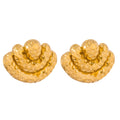 Fenny 18K Gold-plated Wholesale Jewelry No Fade Luxury Fashion Retro Chunky Ingot Hoop Stainless Steel Earring for Women