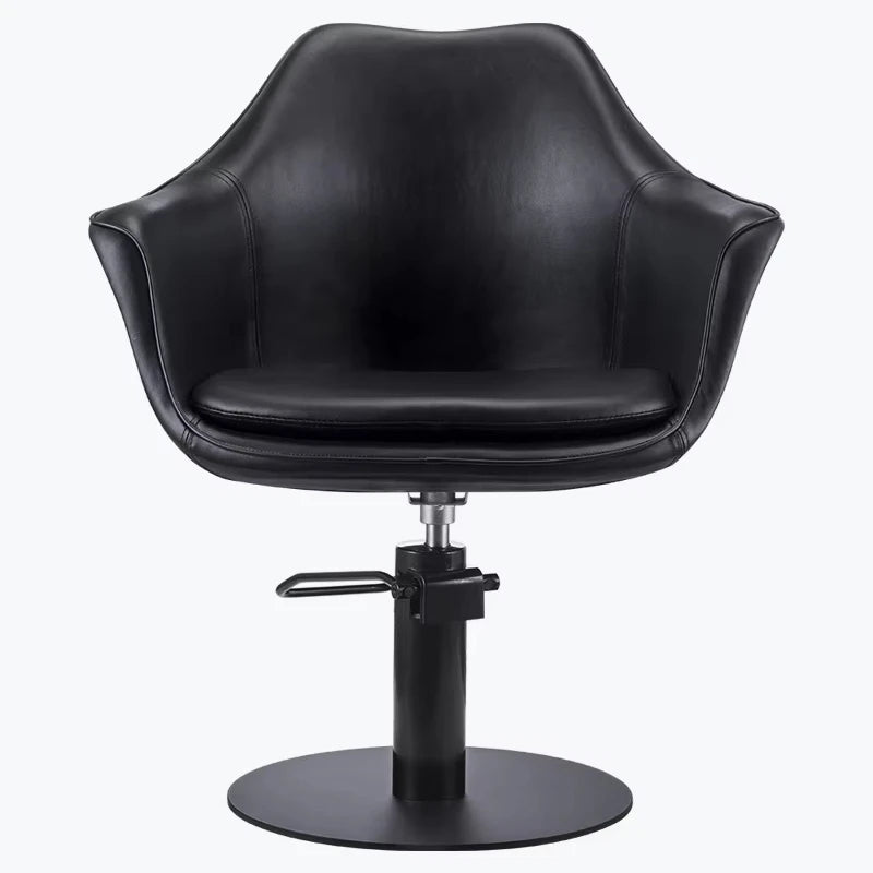 Black Hairdressing Salon Equipment Salon Style Chair Haircut Chair Beauty