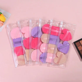 Round Pink Multi-color Cotton New 2023 Easy Beauty Concealer Cute Funny Velvet Super Soft Custom Shape Loose Powder Makeup Puff