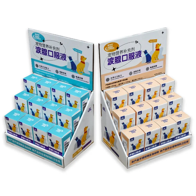 Custom Corrugated Cardboard PDQ Stand | High Quality Retail Display Box for Pet Toy Jewelry Earphone | OEM/ODM Service 7-15 Days