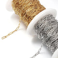304 Stainless Steel Curb Chains Figaro Link Chain Gold Plated Bead Chain for Jewelry Making