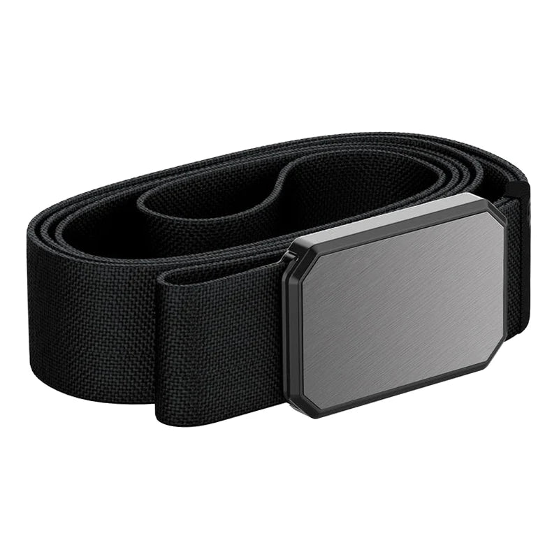 Gina Life New Arrival Men's Stretch Nylon Belt 1.5" Free Custom Logo Free Magnetic Metal for Buckle Elastic Jeans Belt